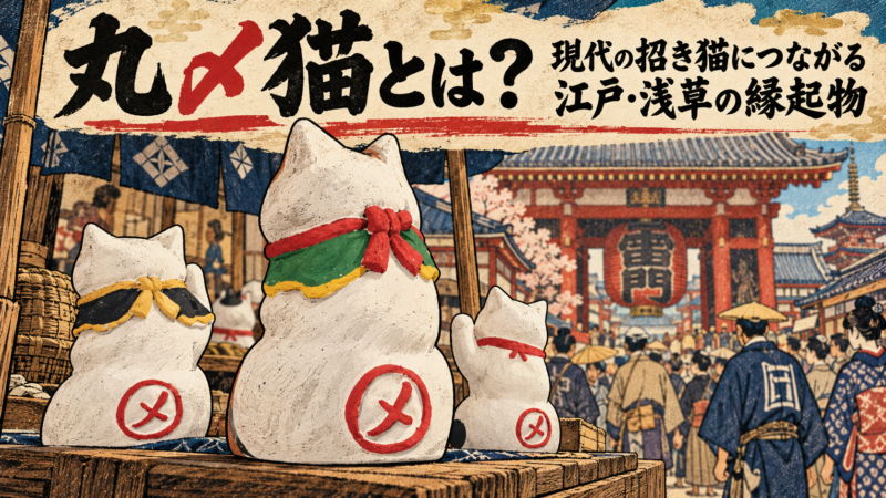 12. 丸〆猫とは？現代の招き猫につながる江戸・浅草の縁起物