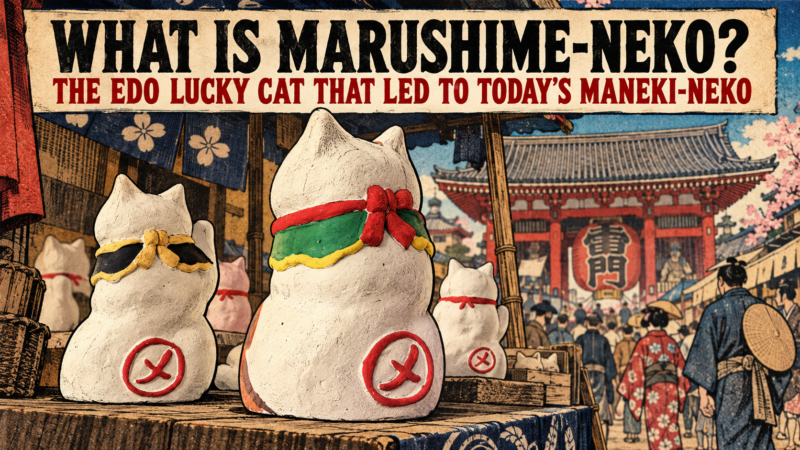 12. What Is Marushime-neko? The Edo-Era Lucky Cat That Led to Today’s Maneki-neko