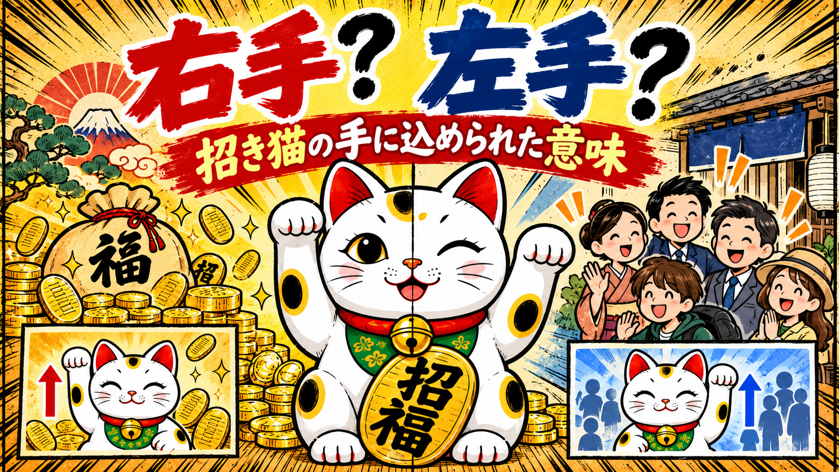 3. 右手と左手、どっちを上げる？招き猫の手に込められた意味