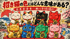 4. 白・黒・赤・金・青……招き猫の「色」にはどんな意味がある？