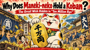 5. Why Does Maneki-neko Hold a Koban? The Meaning Behind “Ten Million Ryō”