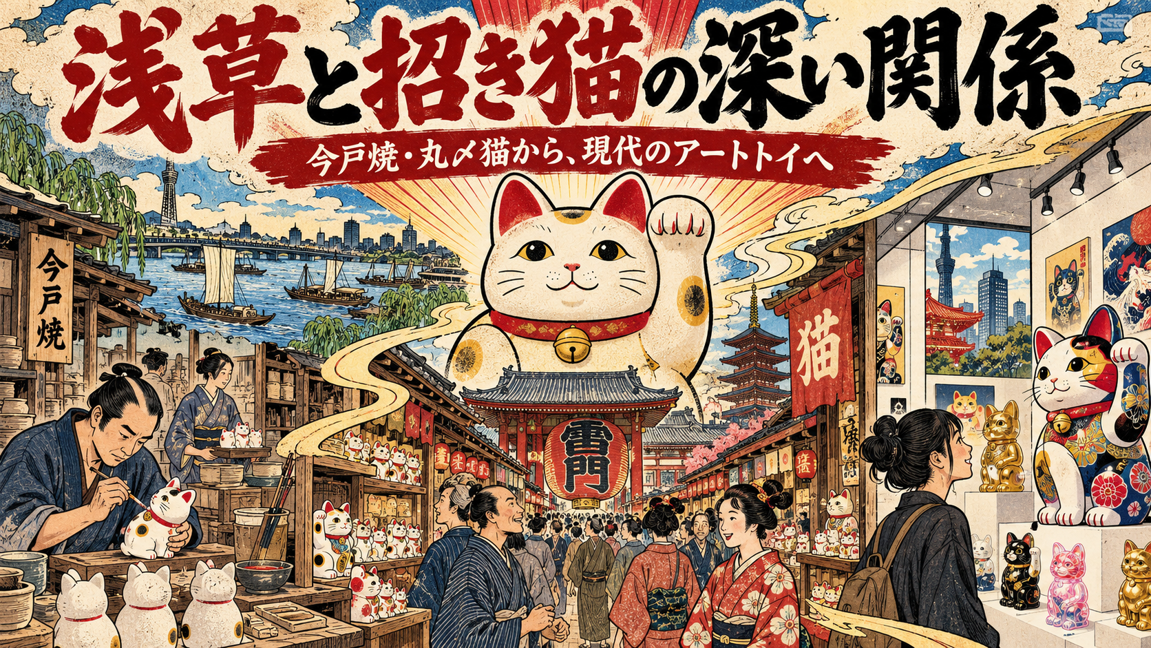 6. 浅草と招き猫の深い関係｜今戸焼・丸〆猫から現代まで